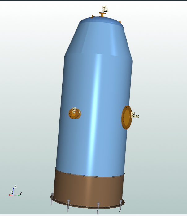 Vue 3D appareil conique